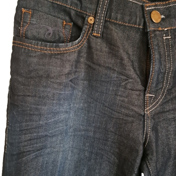 Mavi Womens Jeans 32Wx36L Mid Rise Classic Boot Cut Stretch Dark Blue Molly - Picture 7 of 11